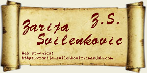 Zarija Svilenković vizit kartica